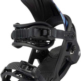 Arbor Sapling Youth Snowboard Bindings 2024 - Black bindings with a sleek, modern design and silver buckles.