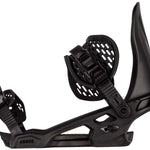Arbor Spruce Snowboard Bindings 2024 - Black bindings with a sleek, modern design and silver hardware.