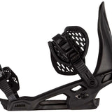 Arbor Spruce Snowboard Bindings 2024 - Black bindings with a sleek, modern design and silver hardware.