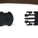 Arcade Ranger Belt 2023 - Brown belt with black buckle and logo.