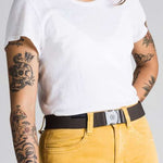 Arcade Ranger Belt 2023 - Black belt with silver buckle.