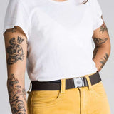 Arcade Ranger Belt 2023 - Black belt with silver buckle.