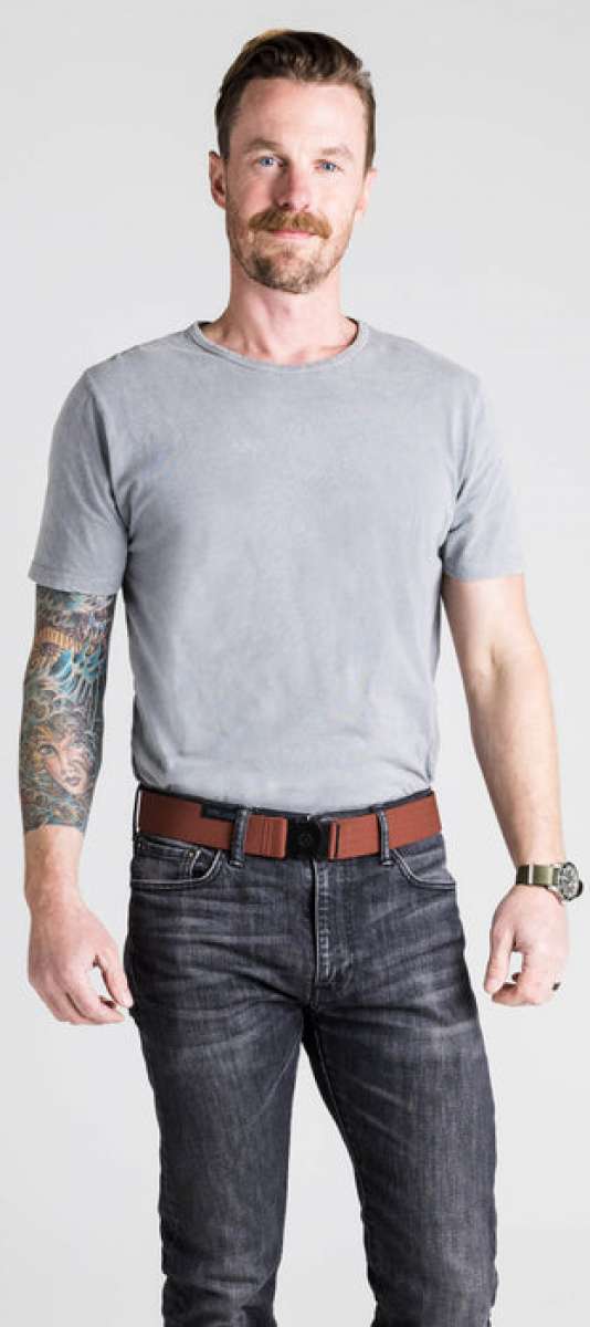 Arcade Ranger Belt 2023 - Brown leather belt with silver buckle.