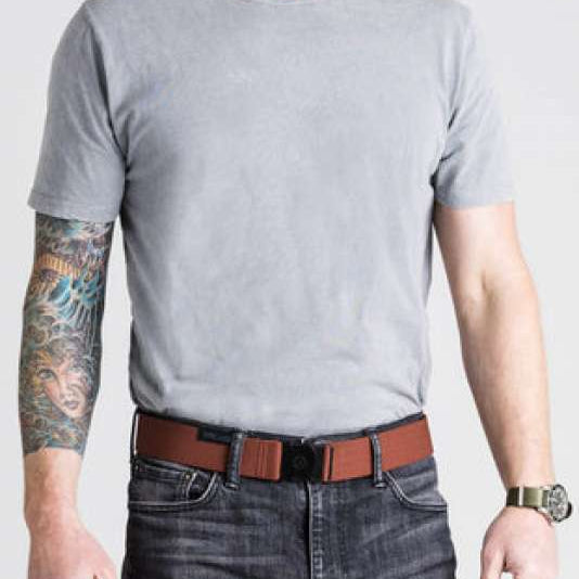 Arcade Ranger Belt 2023 - Brown leather belt with silver buckle.