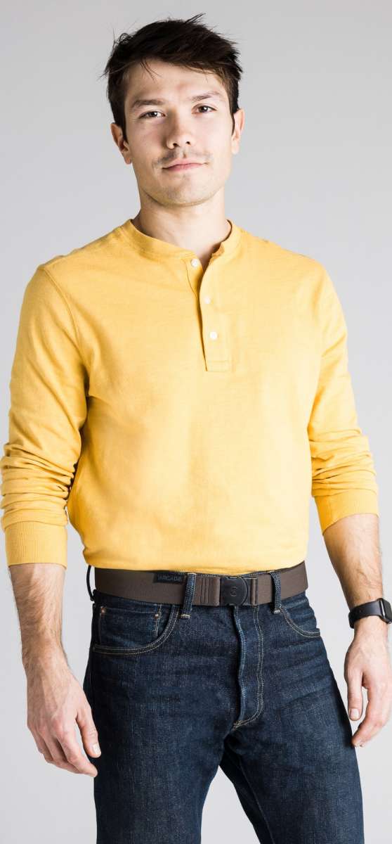 Arcade Ranger Belt 2023 - Brown leather belt with silver buckle.