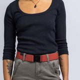 Arcade Ranger Belt 2023 - Brown leather belt with silver buckle.