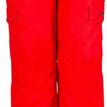 Arctix Kids Cargo Insulated Pants 2023 - Pair of red insulated pants with cargo pockets on each leg.