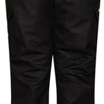 Arctix Kids Cargo Insulated Pants 2023 - Black snow pants with two cargo pockets on each thigh and a white logo on the left leg.