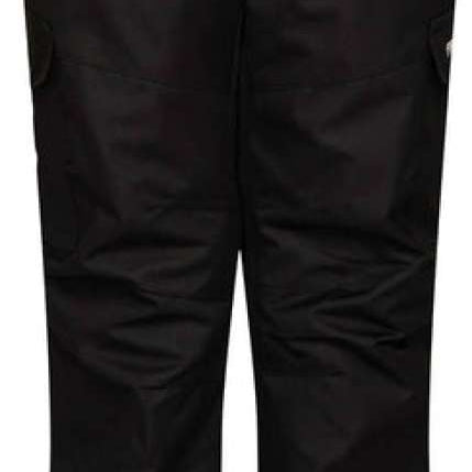 Arctix Kids Cargo Insulated Pants 2023 - Black snow pants with two cargo pockets on each thigh and a white logo on the left leg.