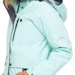 Arctix Women's Daybreak Insulated Jacket - A light blue jacket with a hood, featuring black zippers and buttons on the front.
