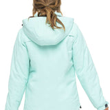 Arctix Women's Daybreak Insulated Jacket - A light blue jacket with a hood, worn by a woman facing away from the camera.
