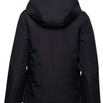 Arctix Women's Blizzard Insulated Jacket - A black insulated jacket with a hood, featuring a zippered front and two side pockets.