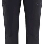 Arctix Women's Sarah Softshell Pant - A pair of black softshell pants with a white logo on the left thigh and two pockets on either side.