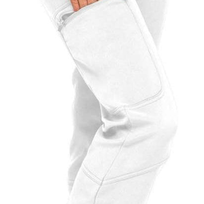 Arctix Ladies Sarah Softshell Pant - White snow pants with zippered pockets and belt loops.