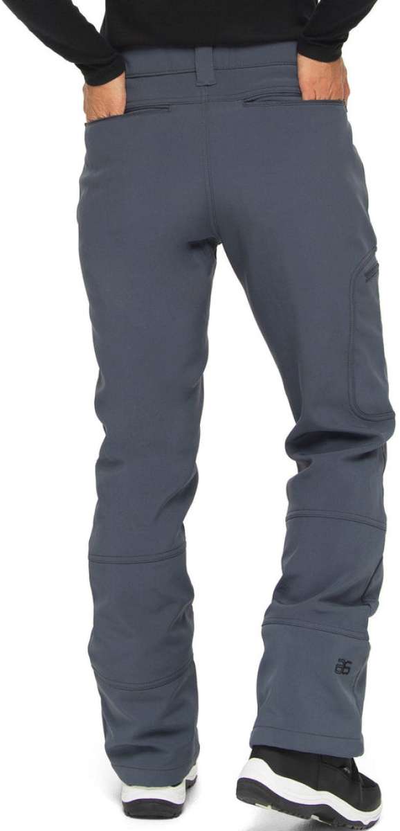 Arctix Ladies Sarah Softshell Pant - A pair of gray softshell pants with a belt loop and two zippered pockets on the back.
