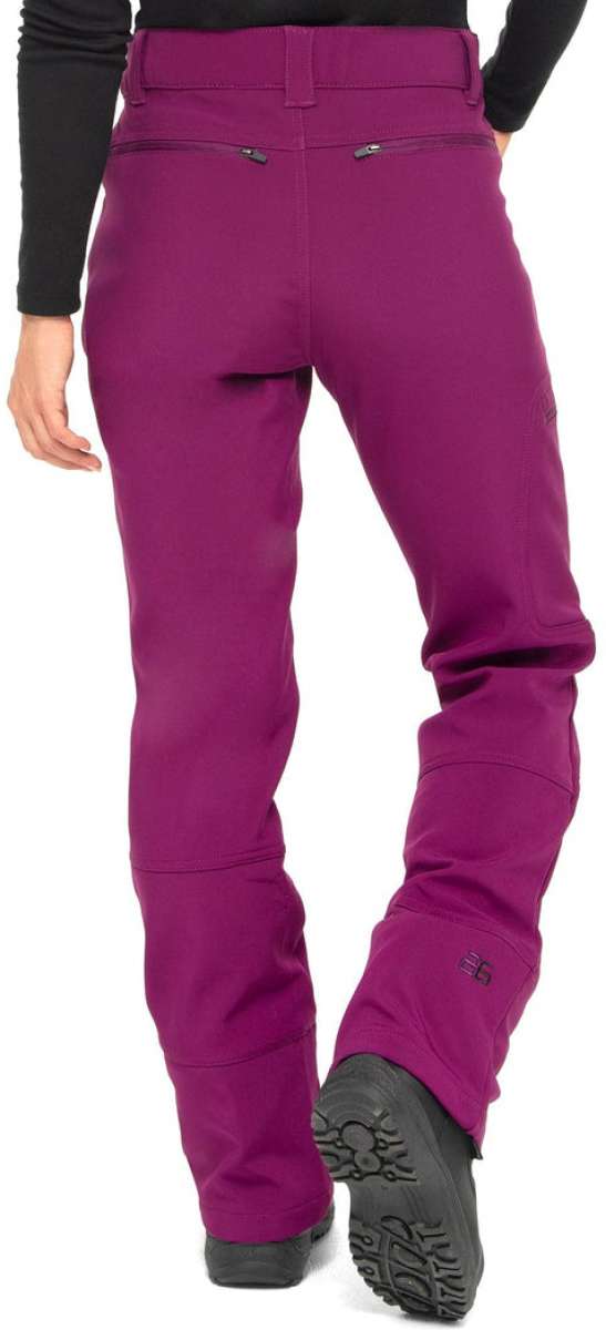 Arctix Ladies Sarah Softshell Pant - Solid magenta pants with zippered pockets and belt loops.