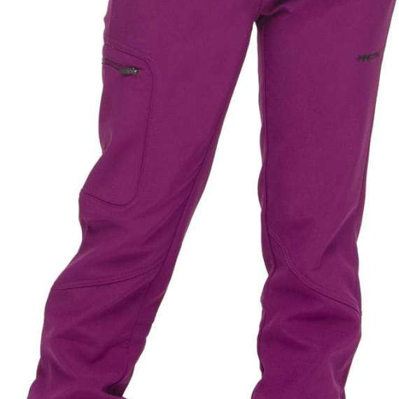 Arctix Ladies Sarah Softshell Pant - Solid purple pants with zippered pockets and belt loops.