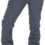 Arctix Ladies Sarah Softshell Pant 2023 - A pair of gray softshell pants with a belt loop and two front pockets.