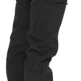 Arctix Ladies Sarah Softshell Pant 2023 - Black softshell pants with zippered pockets and adjustable waistband.