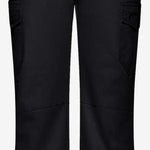 Arctix Women's Snowsports Cargo Pants 2023 - Pair of black snow pants with cargo pockets on each thigh and a button fly.