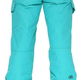 Arctix Women's Snowsports Cargo Pants - These pants have two cargo pockets on each thigh and are a solid turquoise color with black trim at the bottom.