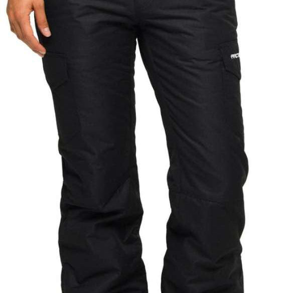 Arctix Women's Snowsports Cargo Pants 2023 - Black snowsport pants with zippered cargo pockets on each thigh.