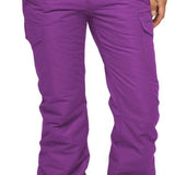 Arctix Women's Snowsports Cargo Pants 2023 - Solid purple pants with two black square patches on the back pockets.