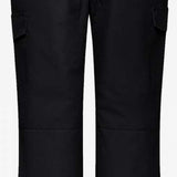 Arctix Women's Snowsports Cargo Pants 2023 - Pair of black snow pants with cargo pockets on each thigh and a wide waistband.