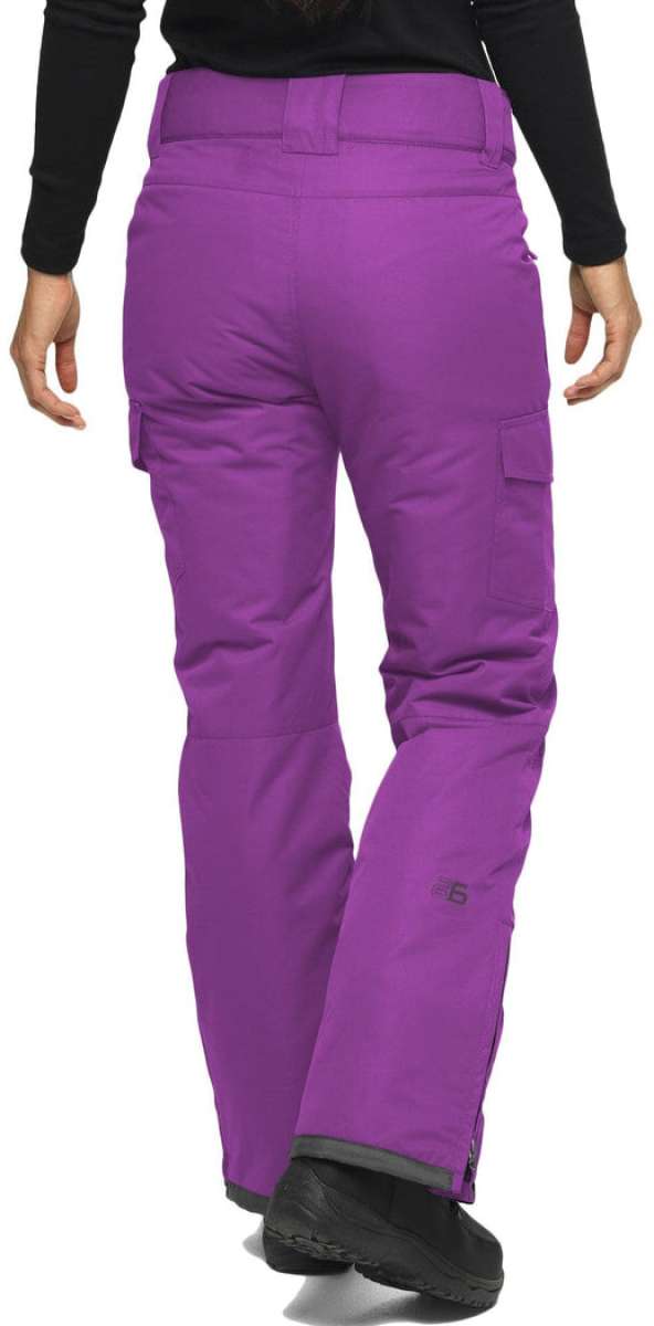 Arctix Women's Snowsports Cargo Pants - These pants are purple with two cargo pockets on the side of each leg.