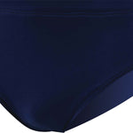 Arena Boys' Skys Brief Swimsuit - A navy blue swimsuit with a white logo on the left side of the waistband.
