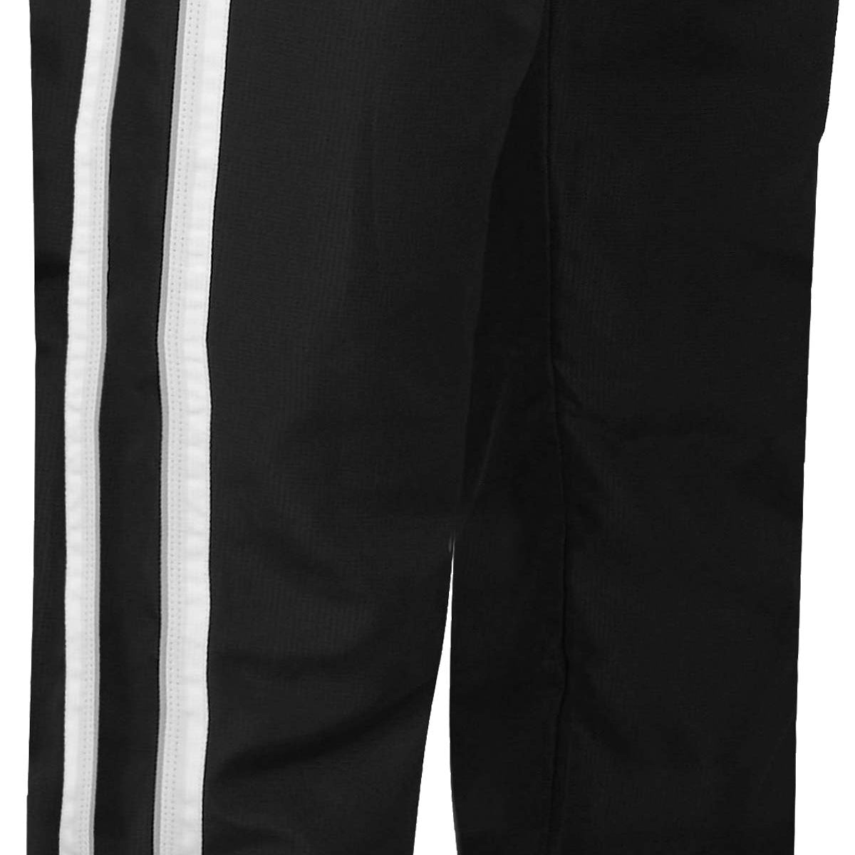 Arena Fribal Warm Up Pant - Black pants with white stripes down the side.