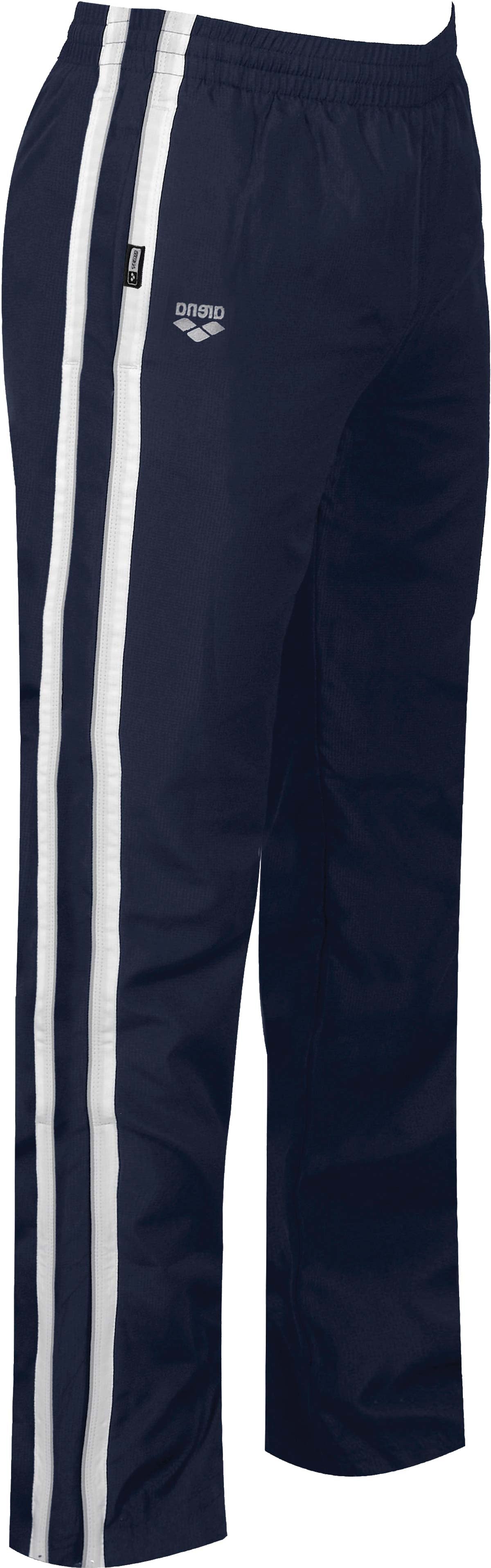 Arena Fribal Warm Up Pant - Black pants with white drawstring at waist.