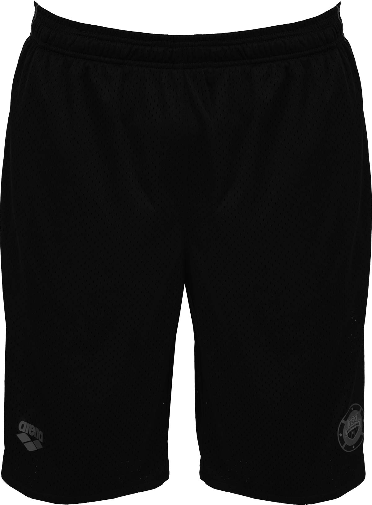 Arena Men's X-Long Bermuda Shorts 2014 - Black shorts with a small white logo on the left leg.