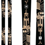 Armada Edollo Skis 2024 - Black skis with a white logo and geometric pattern on top.