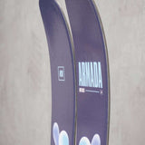 Armada Women's ARW 94 Skis 2024 - Dark-colored skis with a white logo and text on top.