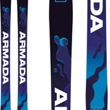 Armada Women's ARW 94 Skis 2024 - Black skis with blue and white lettering.