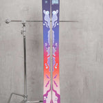 Armada Women's ARW 94 Skis 2024 - A pair of skis with a purple top and white abstract design on a gray background.