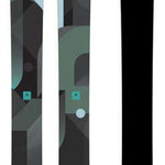 Armada Women's Relience 88 C Skis 2024 - Black skis with white and light blue geometric shapes on top.