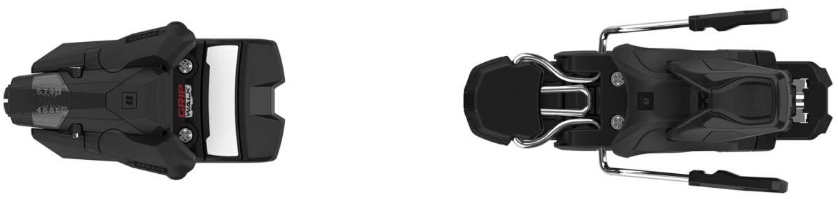 Armada N Strive 12 Ski Binding - 2024 model with a sleek black design and silver hardware.