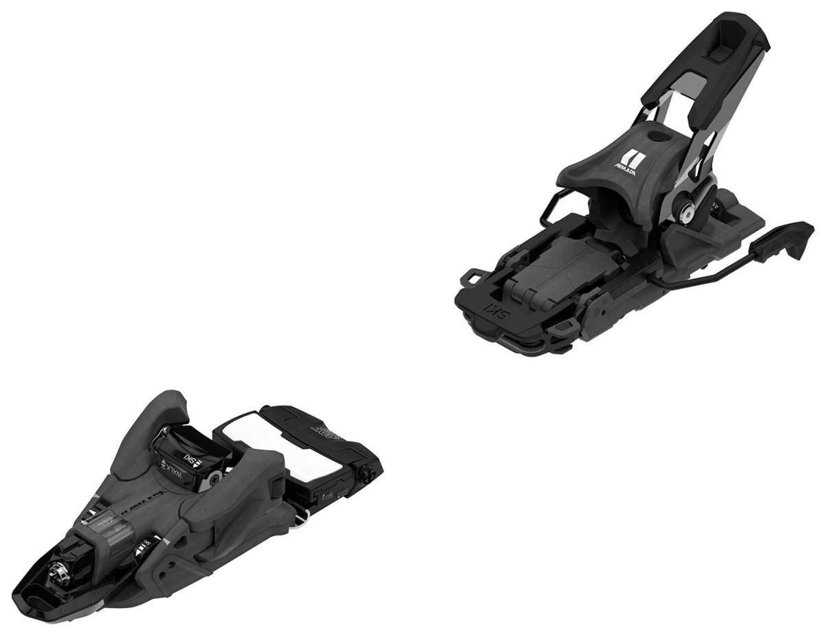 Armada Shift MNC 10 Ski Bindings 2024 - Black ski bindings with white logos and silver screws.