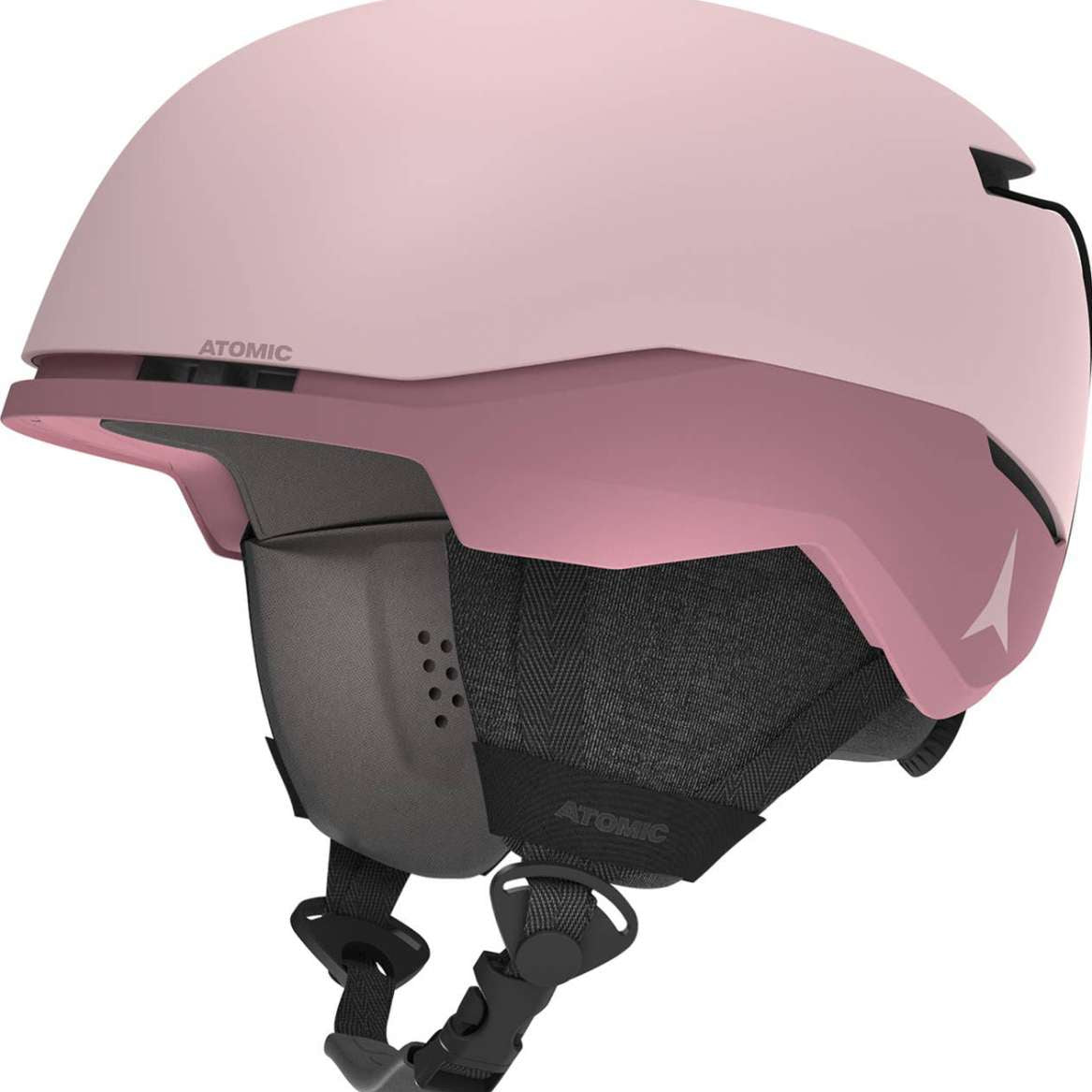 Atomic Four Amid Helmet 2022-2023 - A matte black helmet with a sleek, aerodynamic design and a subtle logo on the side.