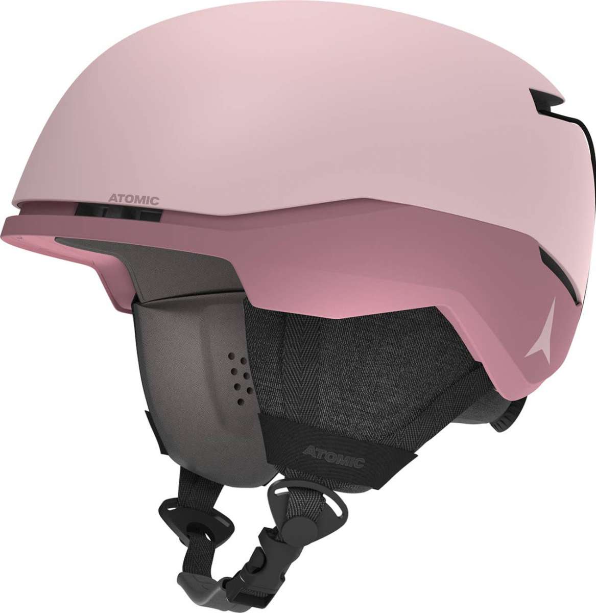 Atomic Four Amid Helmet 2022-2023 - A matte black helmet with a sleek, aerodynamic design and a subtle logo on the side.