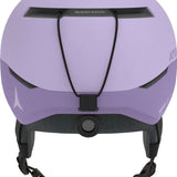 Atomic Four Amid Helmet 2024 - A light purple helmet with a black chin strap and white logo on the side.