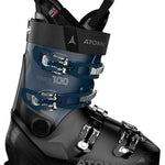 Atomic Hawx Prime 100 Ski Boots 2021-2022 - Black ski boots with silver buckles and straps.