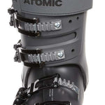 Atomic Hawx Prime 110 S Ski Boots 2024 - Black ski boots with silver buckles and straps, featuring a textured pattern on the toe box.