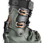 Atomic Hawx Prime XTD 120 Ski Boots 2024 - Black ski boots with silver buckles and orange accents.