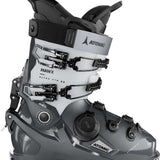 Atomic Ladies Hawx Ultra XTD 95 BOA Ski Boots 2023-2024 - A white and black ski boot with a distinctive silver buckle on the side.