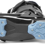 Atomic Women's Hawx Magna 85 Ski Boot 2023 - Black ski boot with a textured, rubber-like sole and silver screws on the bottom.