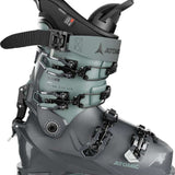 Atomic Women's Hawx Prime XTD 115 Ski Boots 2024 - A light teal boot with black buckles and straps, featuring a distinctive "HAWX" logo on the side.