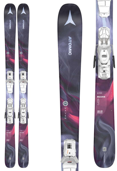 Atomic Ladies Maven 83 R X System Ski With M10 Ski Bindings 2023